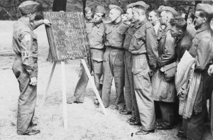 Home Guard Members are taught simple German phrases, 1940